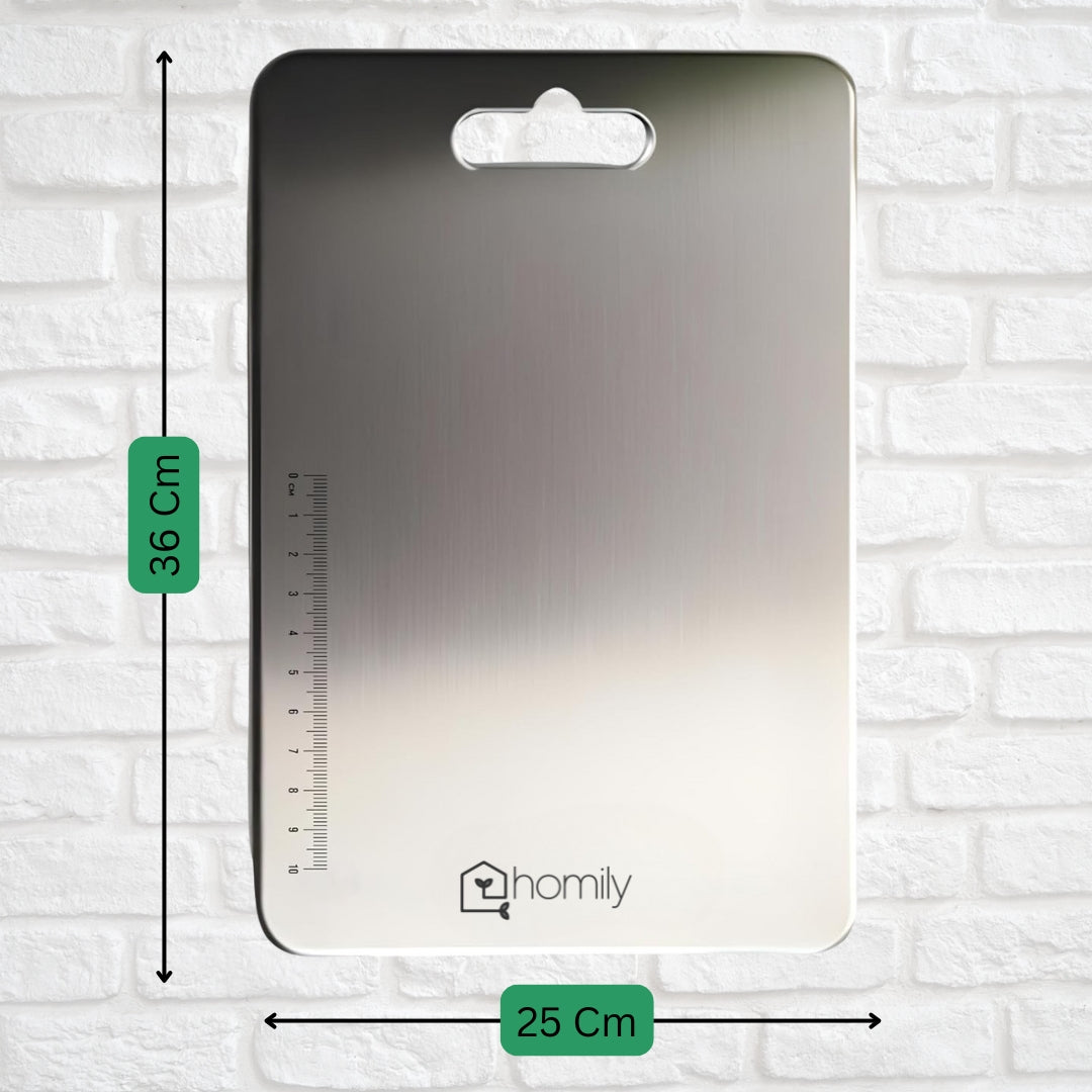 LootLabh: Premium Stainless Steel Anti-Skid Kitchen Chopping Board