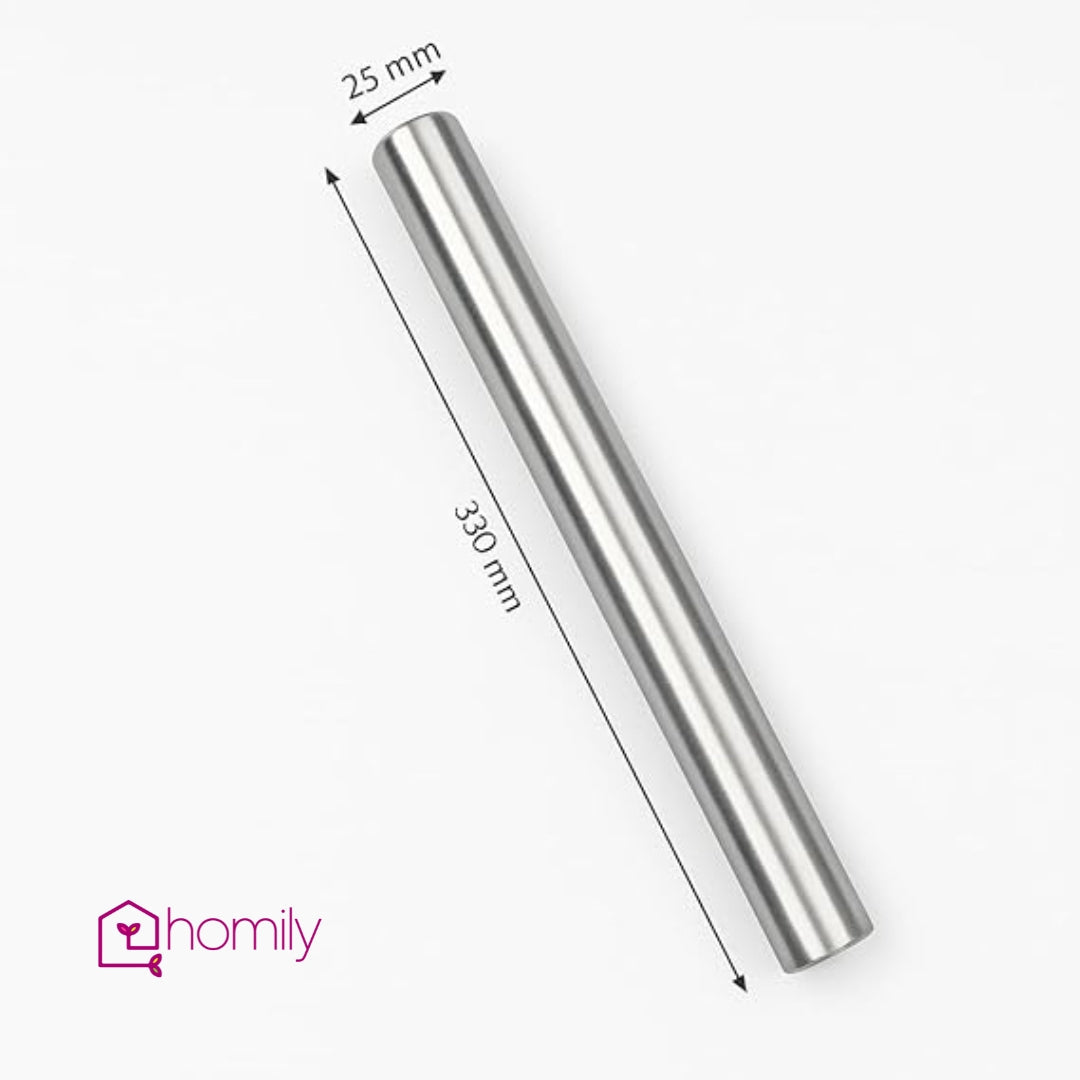 LootLabh™️ Stainless Steel Rolling Pin for Chapati, Roti, Dough