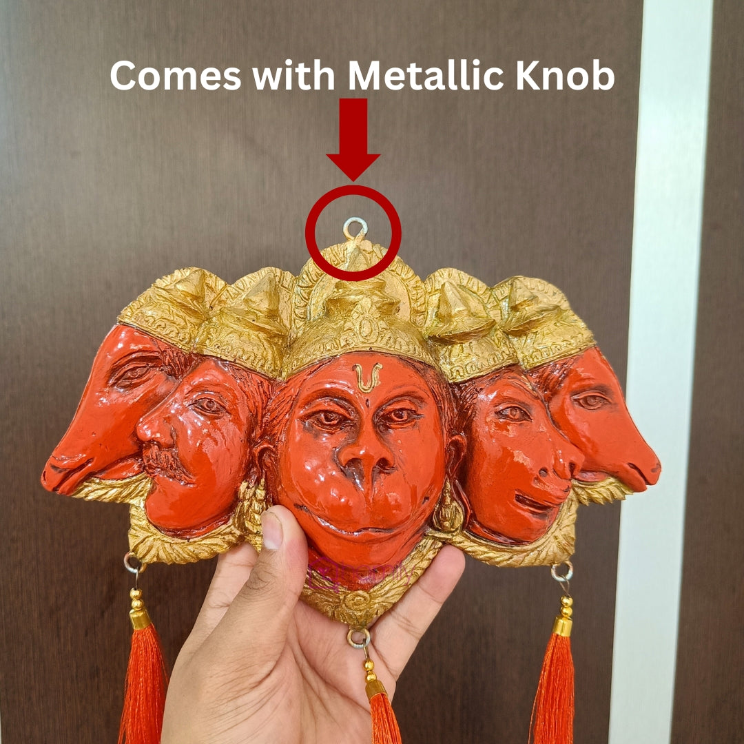 LootLabh- Large Panchmukhi Hanuman Ji for Main Door(10 Inches)