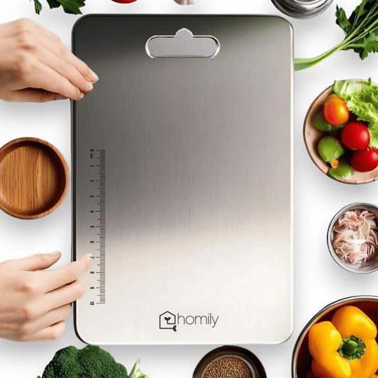 LootLabh: Premium Stainless Steel Anti-Skid Kitchen Chopping Board